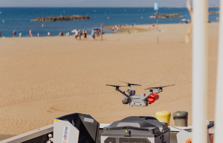 Des drones anti-noyade patrouillent sur les plages de Valras-Plage